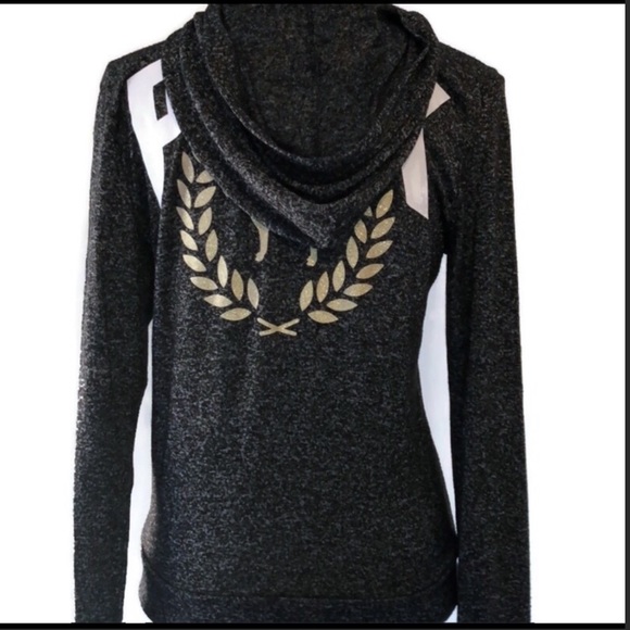 ISO!VS PINK Hoodie Zip Marble with Bling Back Logo - Picture 4 of 5